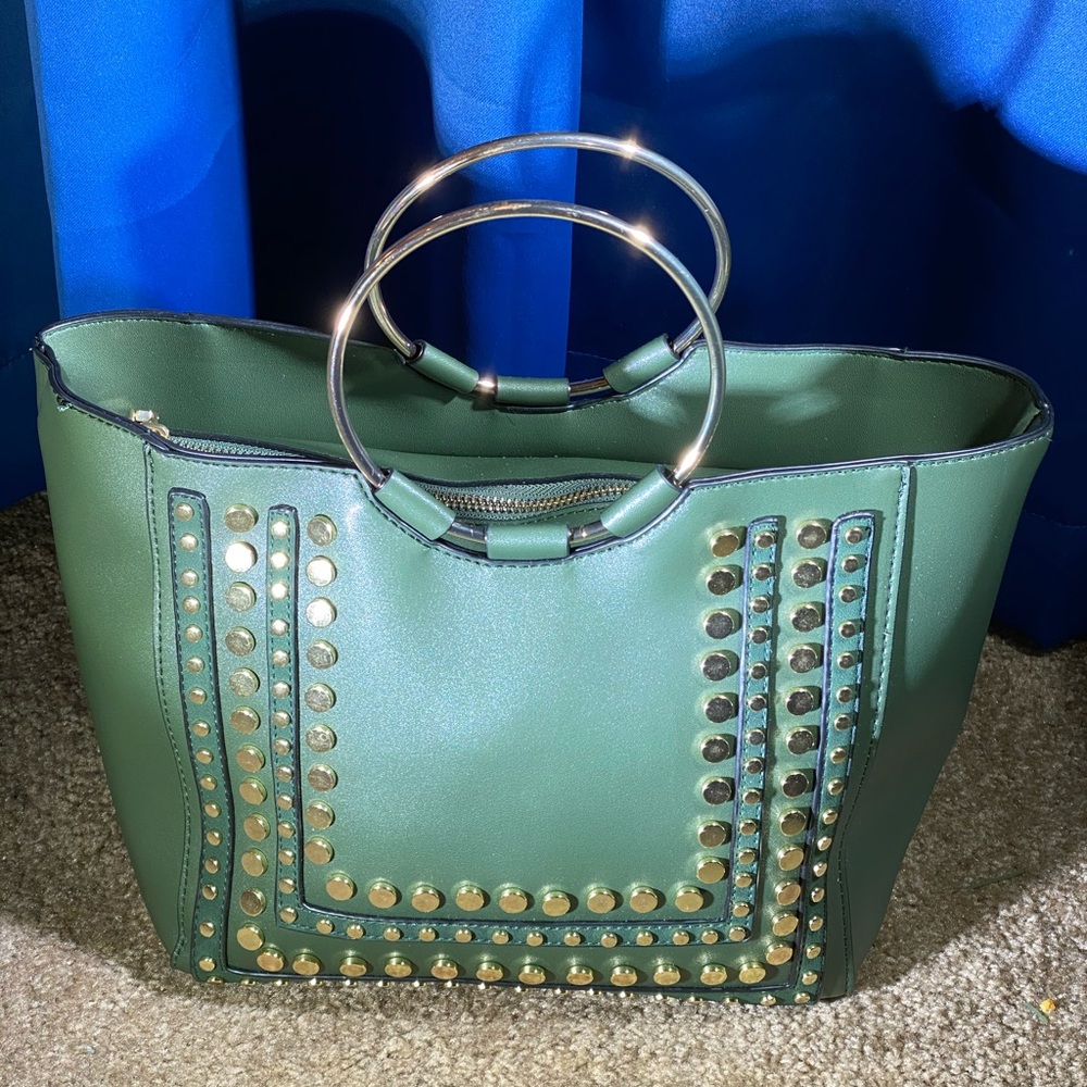 Forrest green handbag